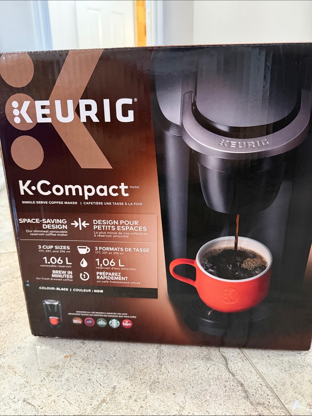 Keurig K-Compact Single Serve Coffee Maker in Black